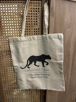 Tote bag Monsieur Papier Panthère